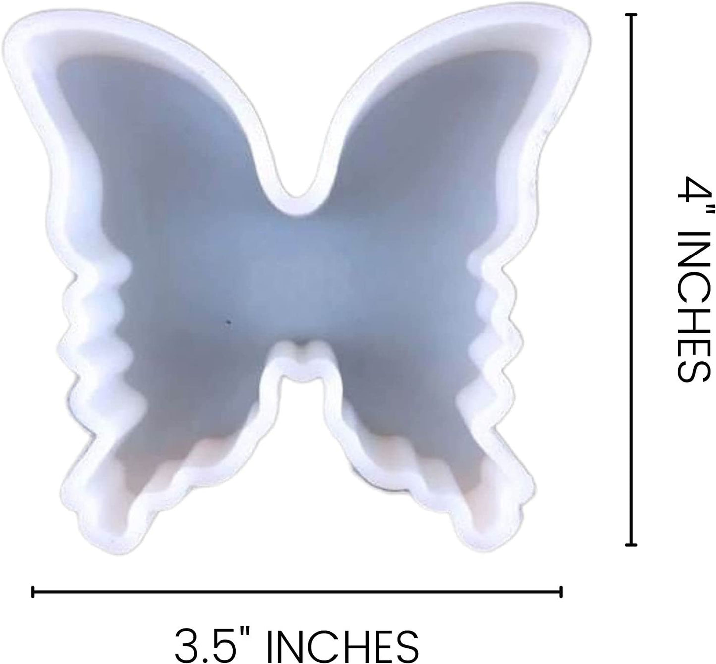 Butterfly Silicone Mold | Size 3.5" Wide x 4" Long x .8" Deep | Butterfly Mold | Small Butterfly Design for Freshie, Soap, Resin, Candles