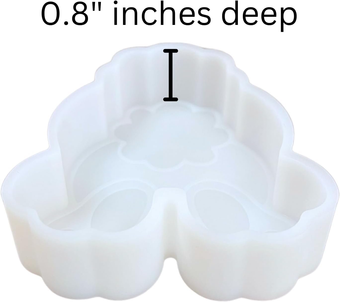 Bunny Tail Butt Easter Car Freshie Silicone Mold 4 x 3.5 x 0.8” inches Easter Bunny Cotton Tail for Scented Aroma Beads Oven Safe Bake up to 450 F Candy, Resin, Bundle Freshie Supplies