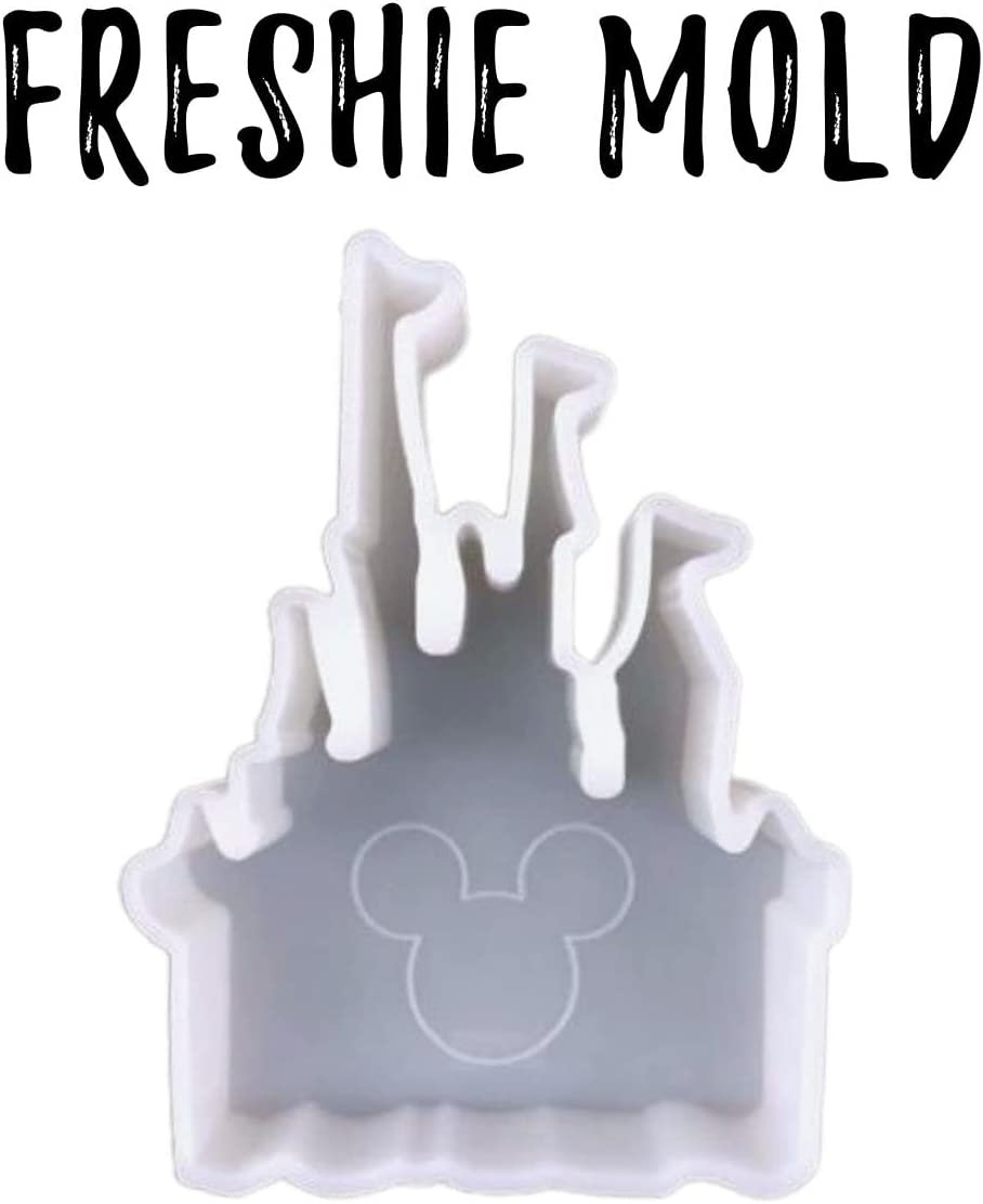 Castle Silicone Mold | Size 4.5" Wide x 6" Long x 1" Deep | Small Castle Design for Freshie, Soap, Resin, Candles