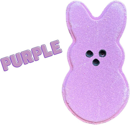 Easter Bunny Marshmallow Shaped Bath Bombs | 8pk | 3.7x2” inches | Multi Color | Pink, Blue, Yellow, Purple | Easter Bath Bomb | Easter Bunny, Easter Basket, Easter Egg | Easter Basket Goodies