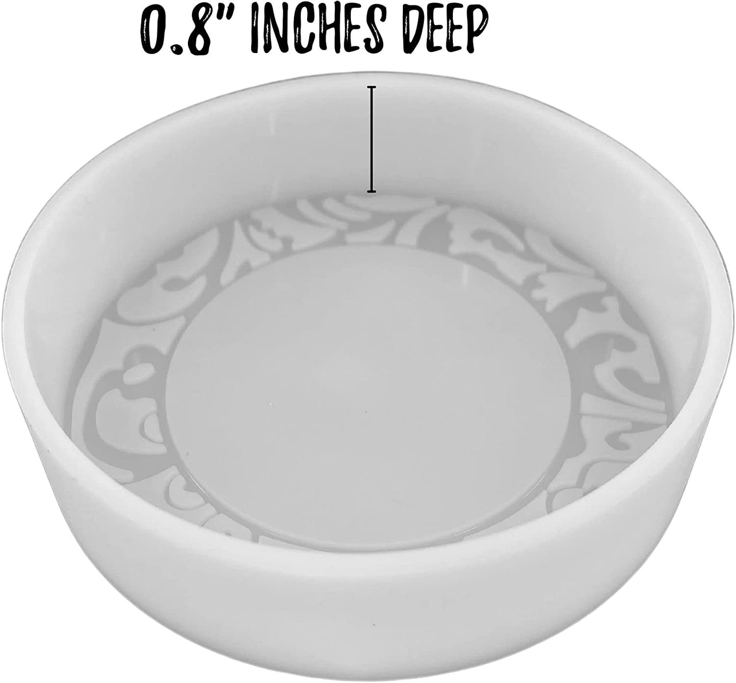 Circle Cardstock Round Decorated Pattern Design Freshie Silicone Mold for Scented Cured Aroma Beads 4” Diameter Southern Leather Pocket Resin, Candle, Soap, Freshie Oven Safe Heat Resistant to 400F