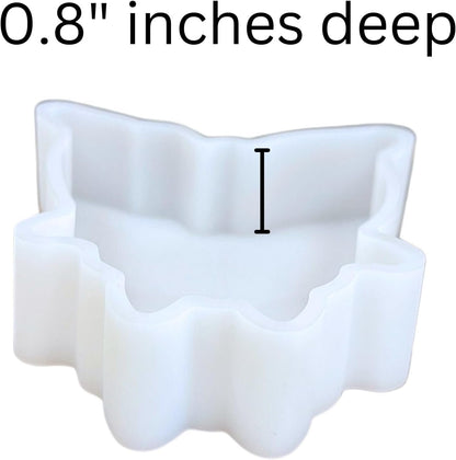 Cowhide Rug Car Freshie Silicone Mold 3.5 x 3.5 x 0.8” inches Cow Hide Western Rug Punchy Cowboy for Scented Aroma Beads Oven Safe Bake up to 450 F Country Southern