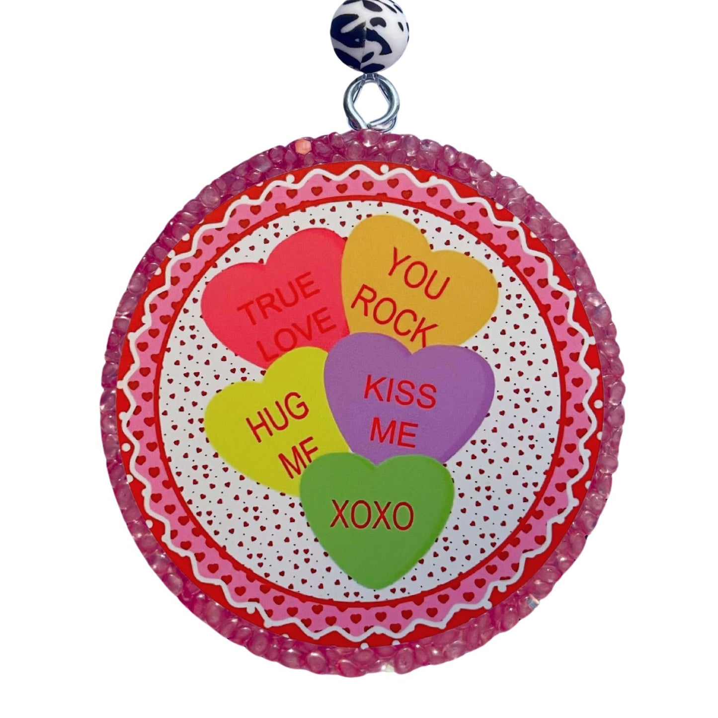 Valentine’s Day Anti-Valentine Circle Cardstocks for Freshie Cutouts 3” 32pk Mixed Heart Bulk Silicone Mold Conversation Supplies Aroma Beads Bake