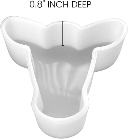 Cow Head Silicone Mold | Size 3.75" Wide x 3.55" Long x .8" Deep | Cute Moo Cow | Small Cow Design for Freshie, Soap, Resin, Candles