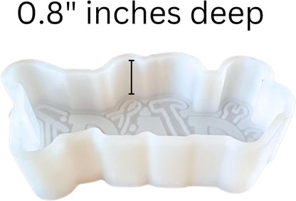 Dad with Tools Freshie Silicone Mold 1.75 x 4.5 x 0.8” Fathers Day Daddy Gift Scented Aroma Beads Supplies Resin, Car Candles, Soap Oven Safe Bake Heat Resistant to 400 F